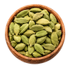 Wooden bowl of elaichi cardamom