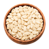 Wooden bowl of watermelon seeds